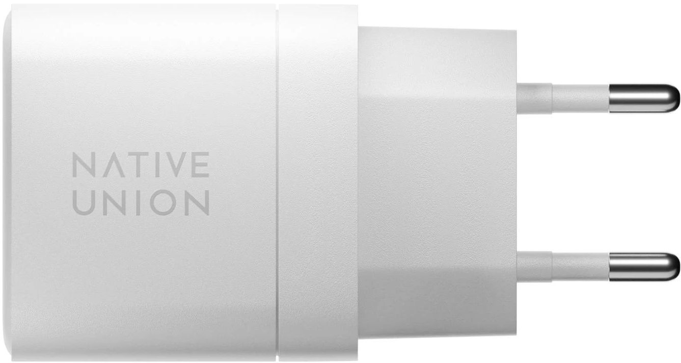 Мережевий зарядний пристрій Native Union Fast GaN Charger PD 35W Dual USB-C Port White